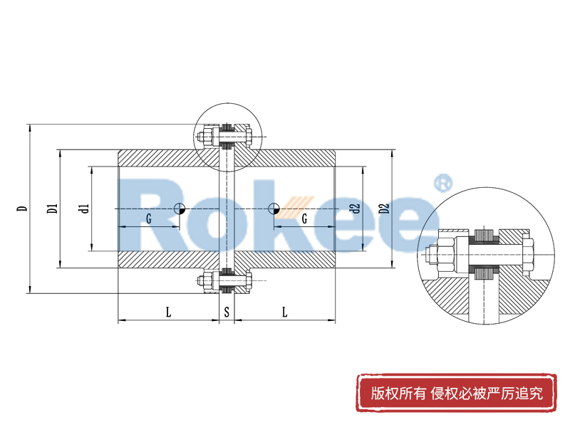 RLM標(biāo)準(zhǔn)單節(jié)小型膜片聯(lián)軸器,金屬膜片聯(lián)軸器廠家,金屬膜片聯(lián)軸器生產(chǎn)廠家
